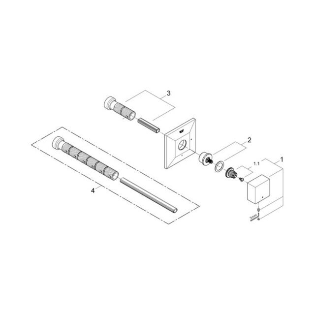 GROHE Allure Brilliant Concealed Valve Exposed Part - Priotoma Bangla
